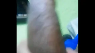 Masajeando glacial verga